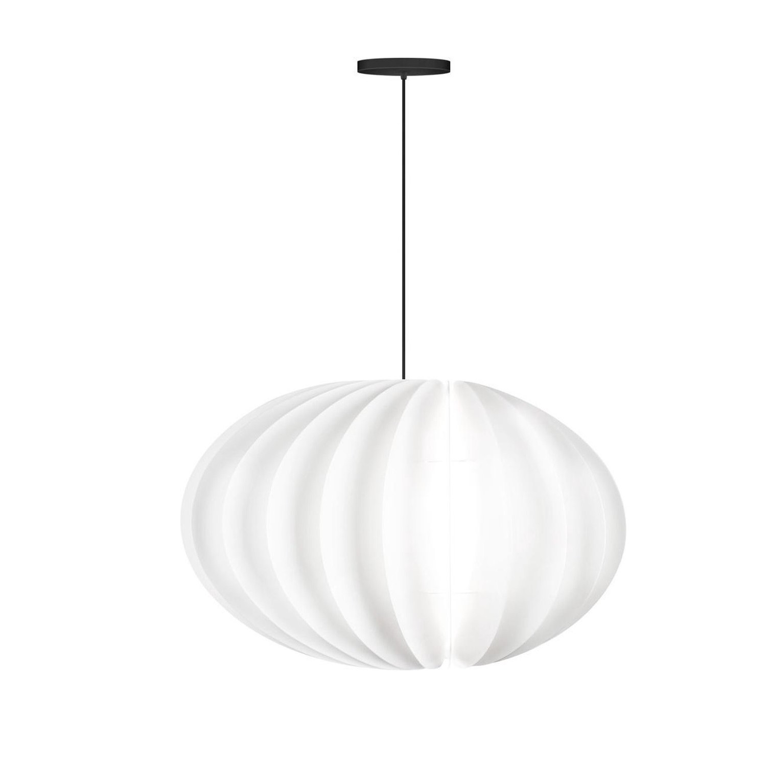 Hanglamp Vita Copenhagen/Umage Disca Wit Met Rosette Zwart